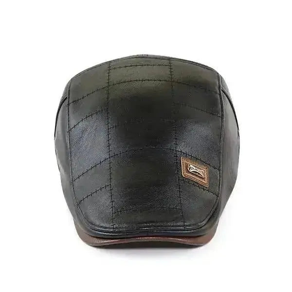 Top Level Leather Newsboy Planas Duckbill Visor Cap  Adomoo