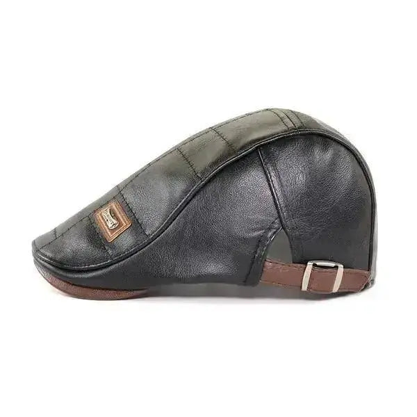 Top Level Leather Newsboy Planas Duckbill Visor Cap  Adomoo