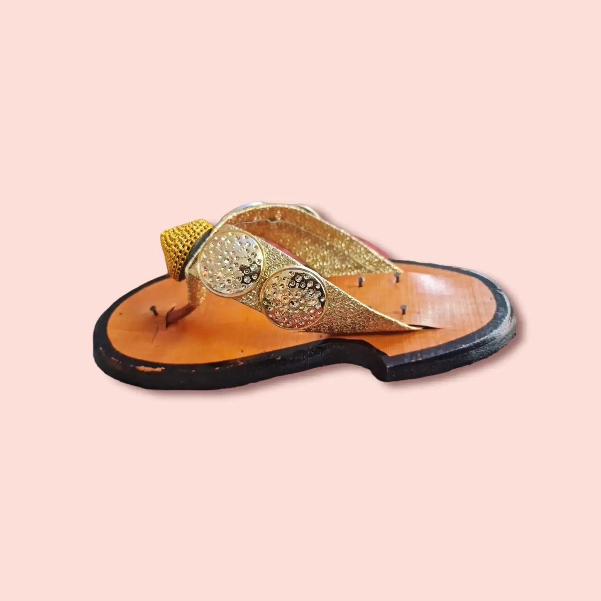 Traditional Ghanaian Royal Slippers (Ahenema)  Adomoo