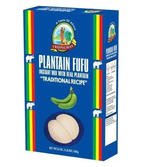 Tropicway Plantain Fufu 681g (24 Pcs in a Case)  Adomoo