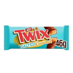 Twix Salted Caramel Chocolate Biscuit Twin Bars 46g (Case of 30)  Adomoo