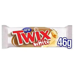 Twix White Chocolate Biscuit Twin Bars 46g (Case of 20)  Adomoo
