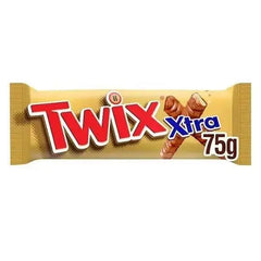 Twix Xtra Milk Chocolate Biscuit Twin Bars 75g (Case of 24)  Adomoo