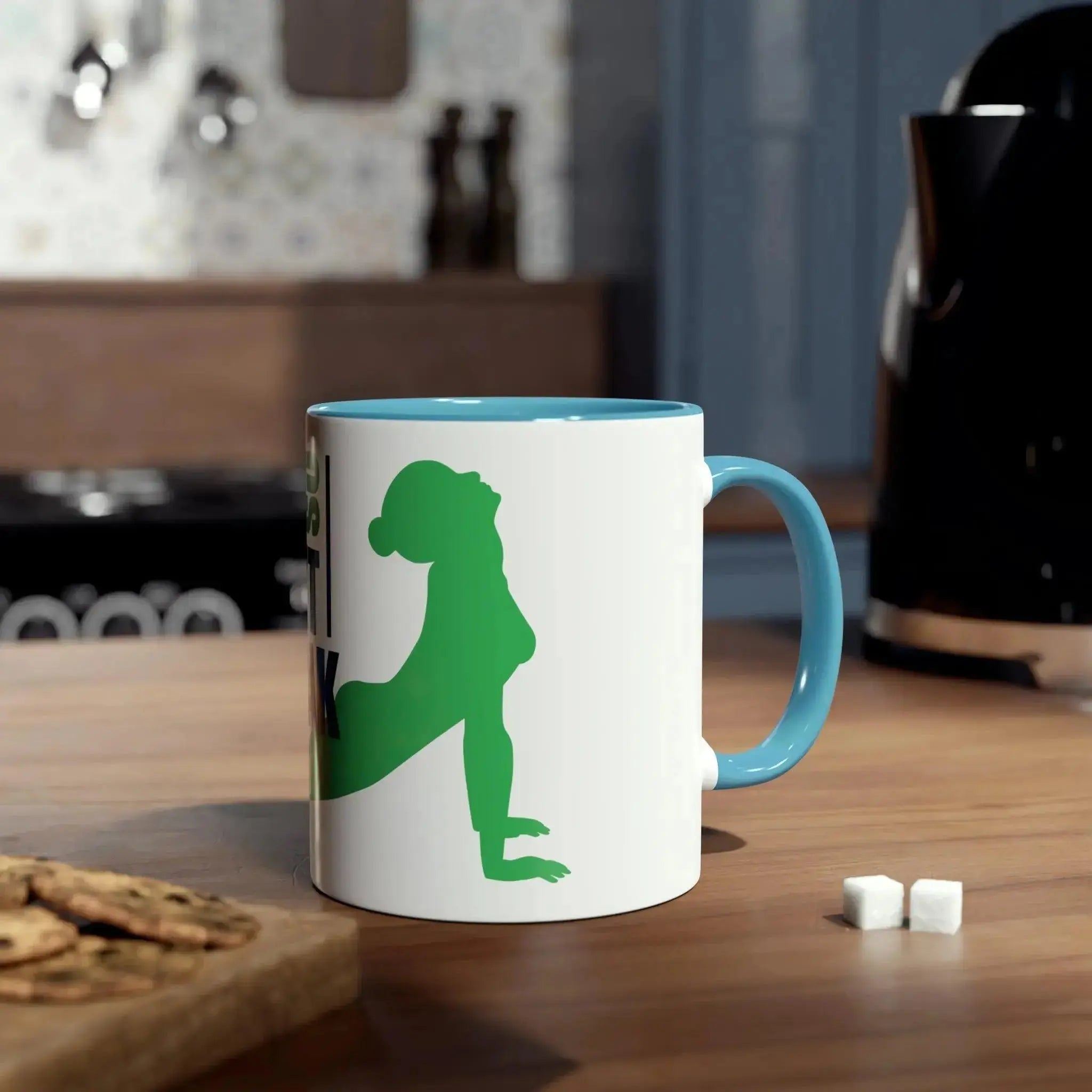 Two-Tone Coffee Mugs, 11oz - I don't break.  Adomoo