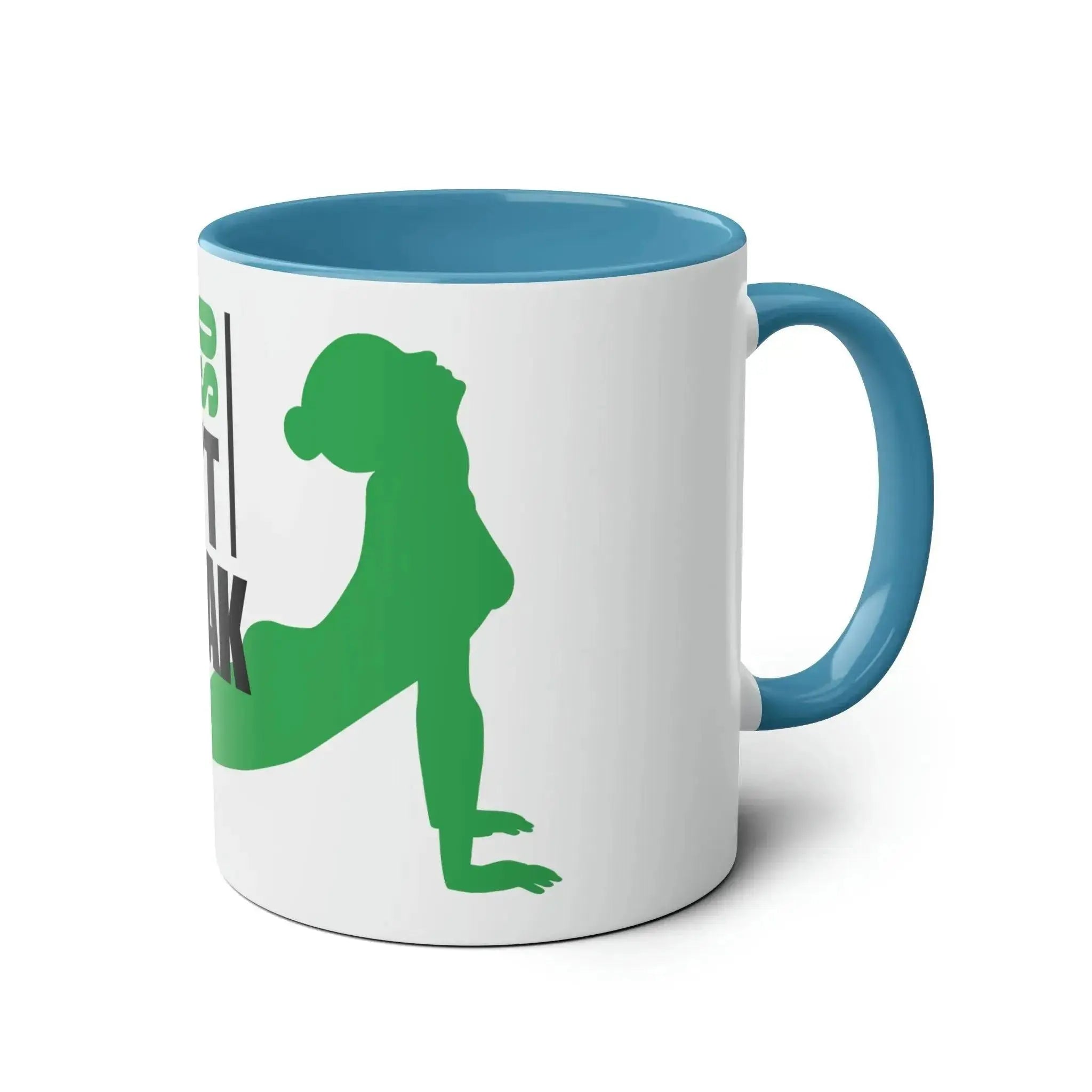 Two-Tone Coffee Mugs, 11oz - I don't break.  Adomoo