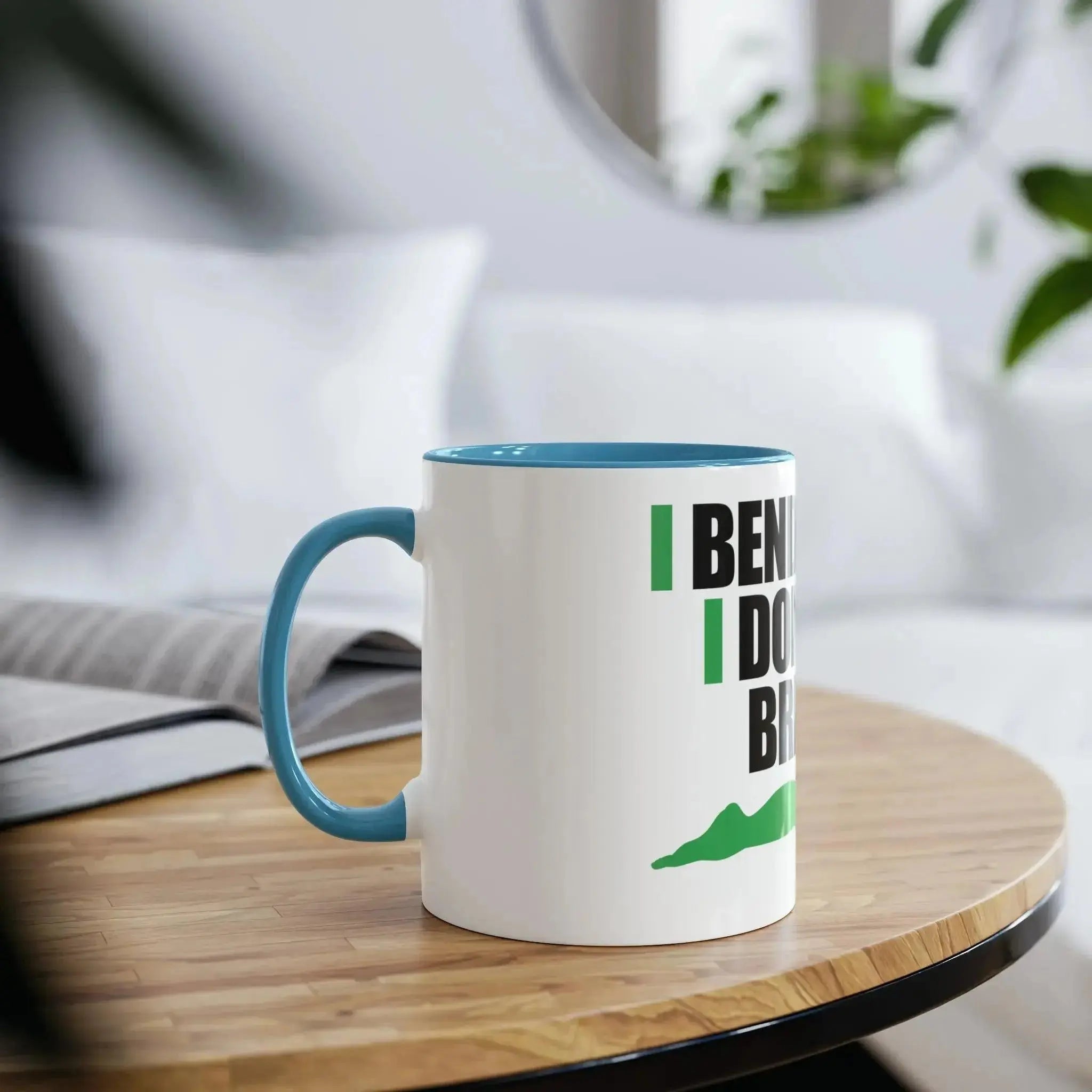 Two-Tone Coffee Mugs, 11oz - I don't break.  Adomoo