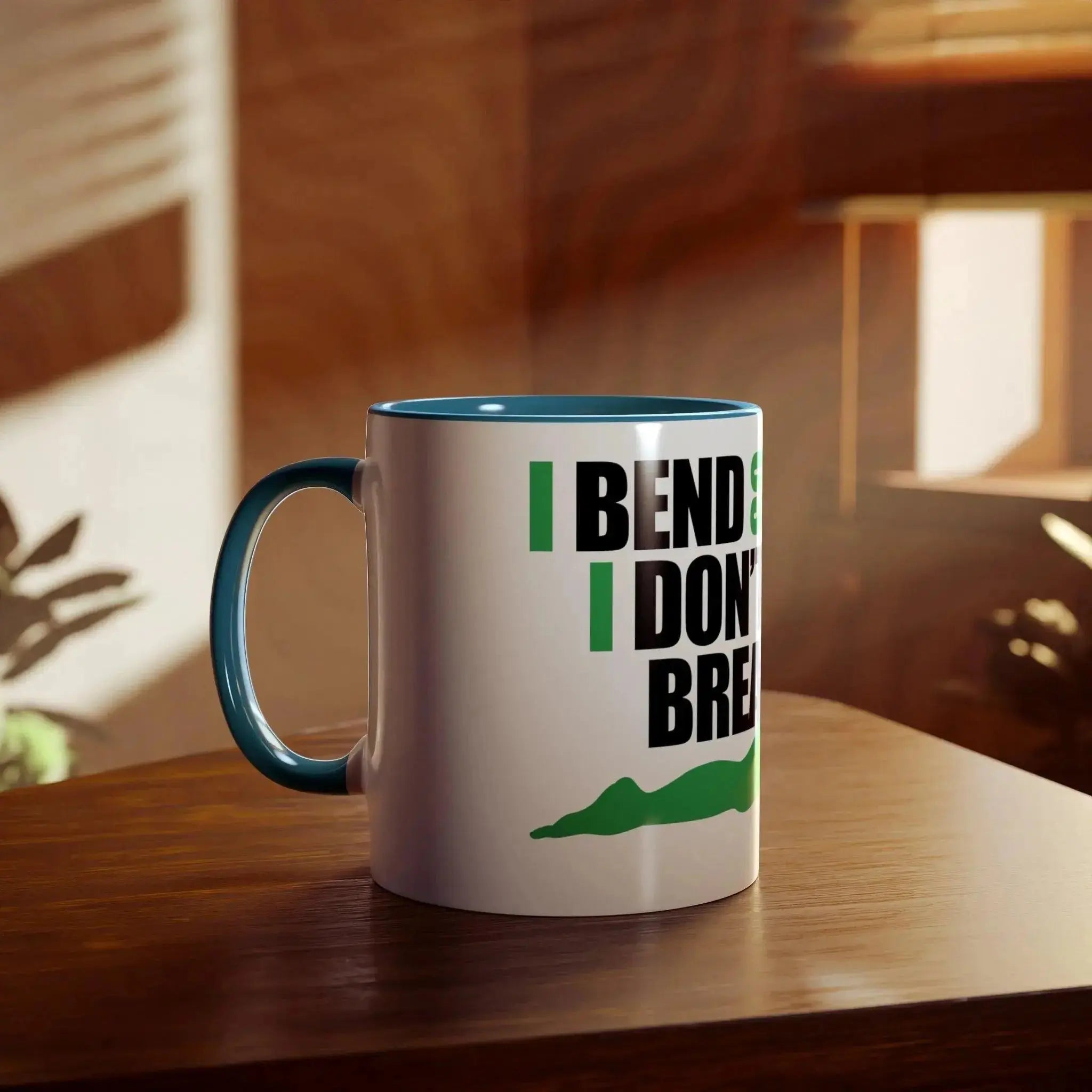 Two-Tone Coffee Mugs, 11oz - I don't break.  Adomoo