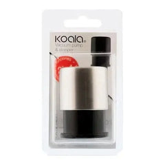 Vacuum Pump and Wine Stopper Koala Nature Plastic Silver  Adomoo