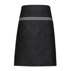 Waist Apron Contrast Denim Waist Apron  Adomoo
