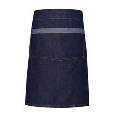 Waist Apron Contrast Denim Waist Apron  Adomoo