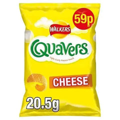 Walkers Quavers Cheese Snacks 59p PMP 20.5g (Case of 32)  Adomoo