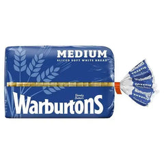 Warburtons Medium Sliced Soft White Bread 400g  Adomoo