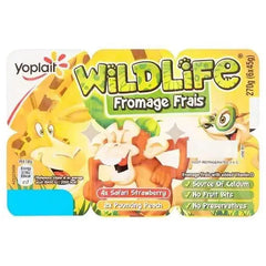Wildlife Strawberry and Peach Fromage Frais 6 x 45g  Adomoo
