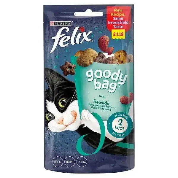 Felix Goody Bag Treats Seaside 60g (Case of 8) - Honesty Sales U.K