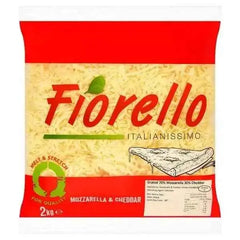 Fiorello Italianissimo Grated 70% Mozzarella & 30% Cheddar 2kg  Adomoo