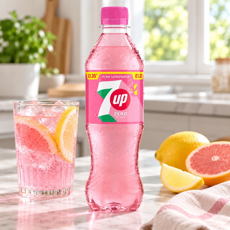 7Up Zero Sugar Pink Lemonade Bottle PMP 500ml (12 x 500ml)