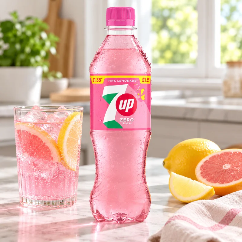 7Up Zero Sugar Pink Lemonade Bottle PMP 500ml (12 x 500ml)