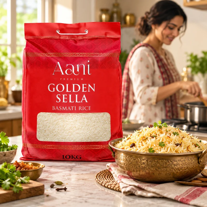 Aani Golden Sella fragrant Basmati Rice 10kg