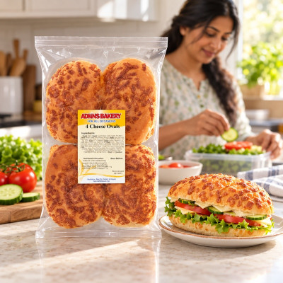 Adkins Bakery 4 Cheese Ovals (1 x 4pk)
