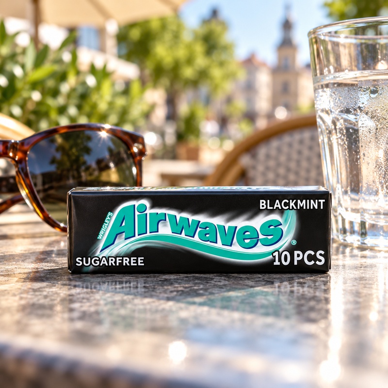 Airwaves Chewing Gum Black Mint x10 Pieces (30 x 10pk)