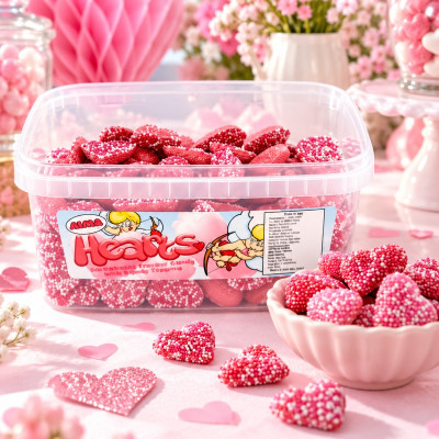 Alma Pink Hearts 120 Pieces (1 x 120pk)