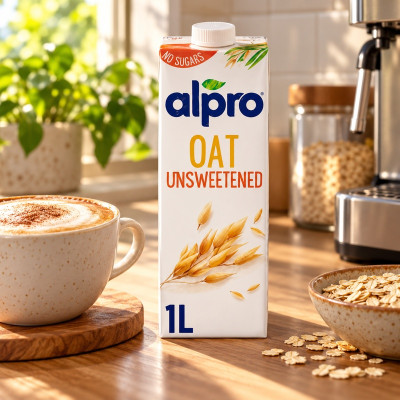 Alpro Oat Unsweetened Long Life Drink 1L