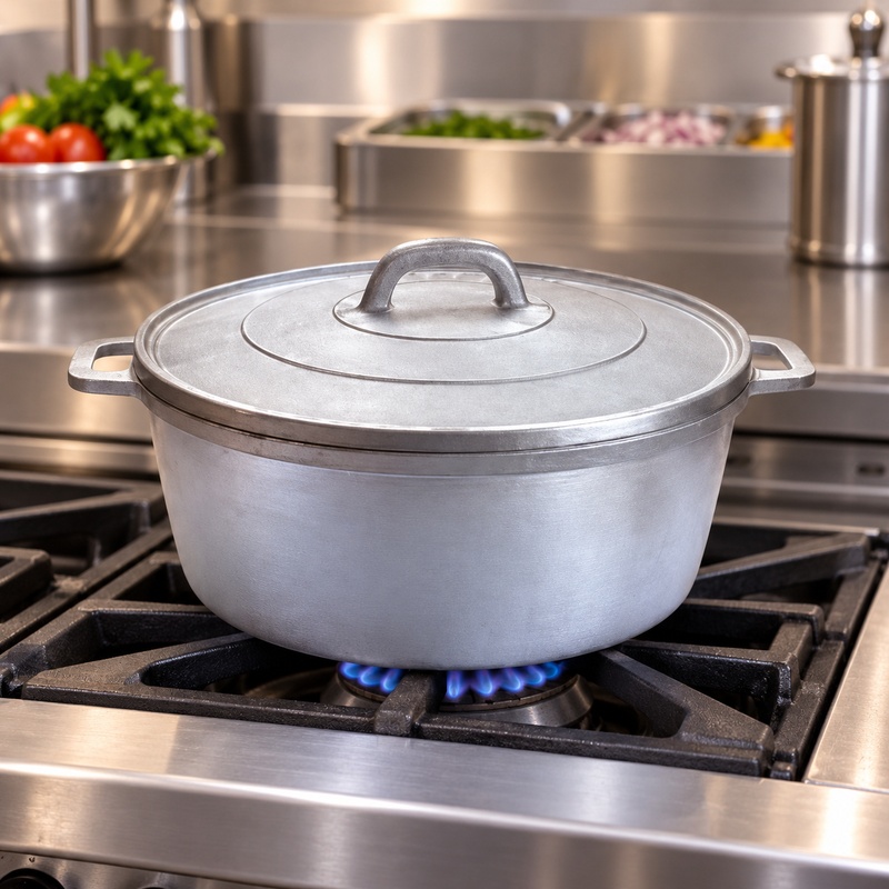 3.6 L Heavy Duty Gravity Cast Aluminium Pot 1