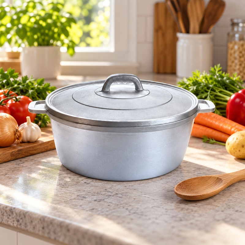 3.6 L Heavy Duty Gravity Cast Aluminium Pot 1