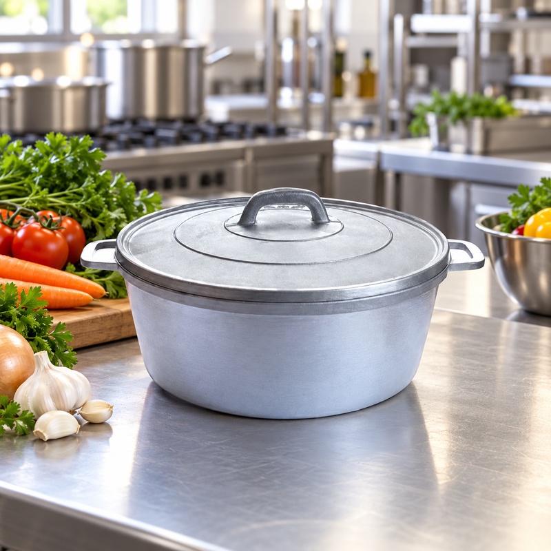 5.5 L Heavy Duty Gravity Cast Aluminium Pot 1
