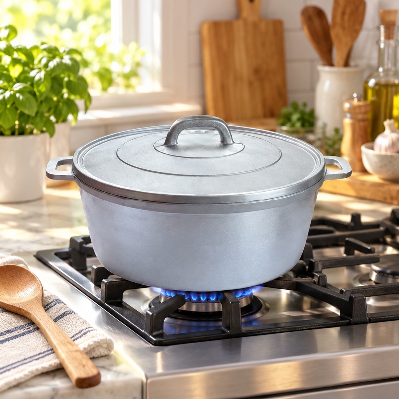 5.5 L Heavy Duty Gravity Cast Aluminium Pot 1
