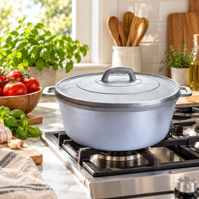 8 L Heavy Duty Gravity Cast Aluminium Pot 1