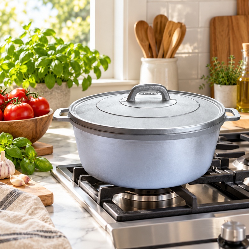 8 L Heavy Duty Gravity Cast Aluminium Pot 1