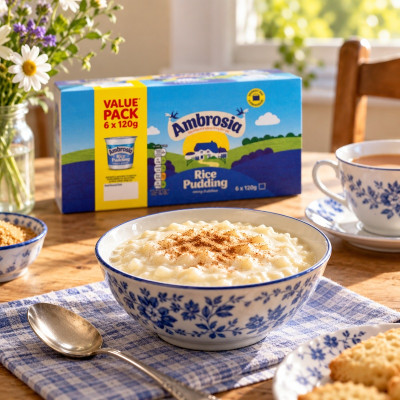 Ambrosia Ready To Eat Rice Pudding Pots 6 x 120g