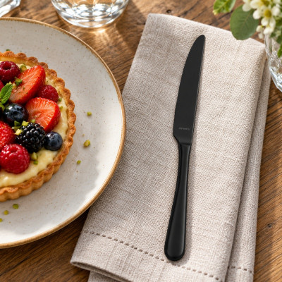 Amefa Austin Black Dessert Knife (Case of 12)