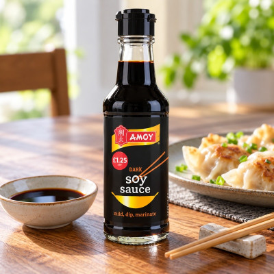 Amoy Dark Soy Sauce 150ml, Versatile and Flavorful (Case of 6)