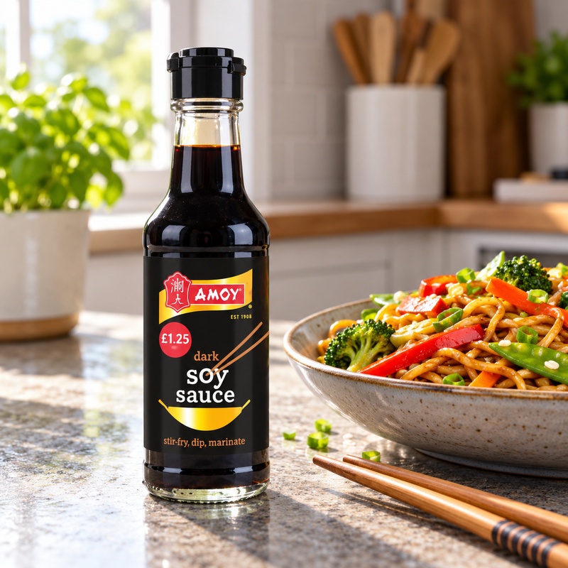 Amoy Dark Soy Sauce 150ml, Versatile and Flavorful (Case of 6)