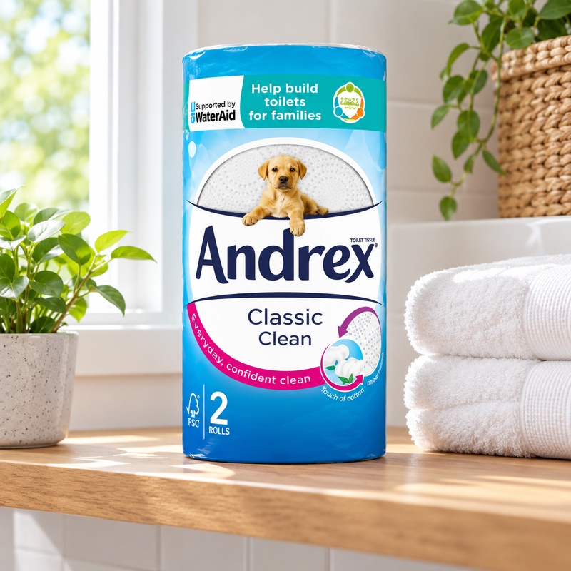 Andrex Classic Clean 2 Rolls (Case of 12)