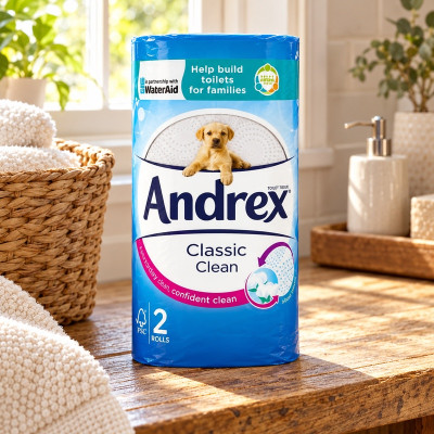Andrex Classic Clean 2 Rolls (Case of 12)