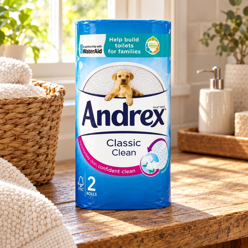 Andrex Classic Clean 2 Rolls (Case of 12)
