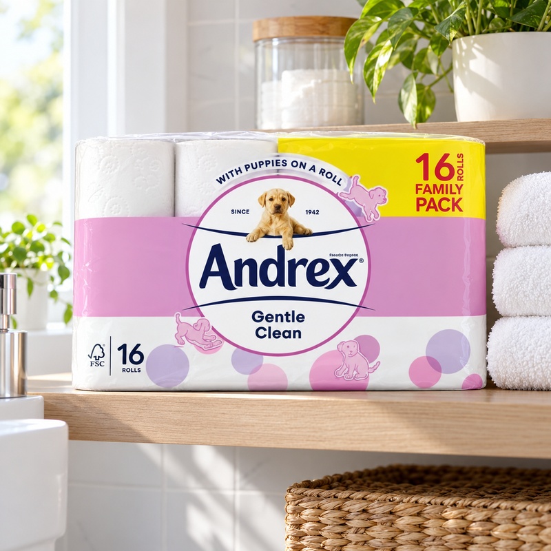 Andrex Gentle Clean Toilet Tissue 16 Rolls Andrex Gentle Clean Toilet Tissue 16 Rolls