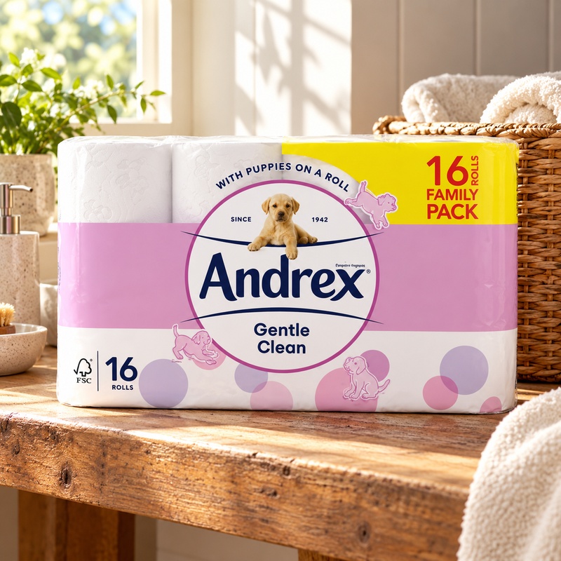 Andrex Gentle Clean Toilet Tissue 16 Rolls Andrex Gentle Clean Toilet Tissue 16 Rolls