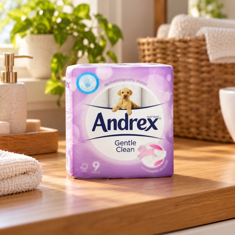 Andrex Gentle Clean 9 Rolls (Pack of 5)