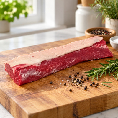 Angus Halal Beef Striploin: Premium Quality, Tender Cut, 1kg of Exquisite Flavor