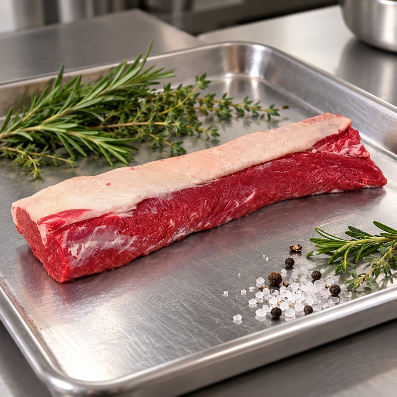 Angus Halal Beef Striploin: Premium Quality, Tender Cut, 1kg of Exquisite Flavor
