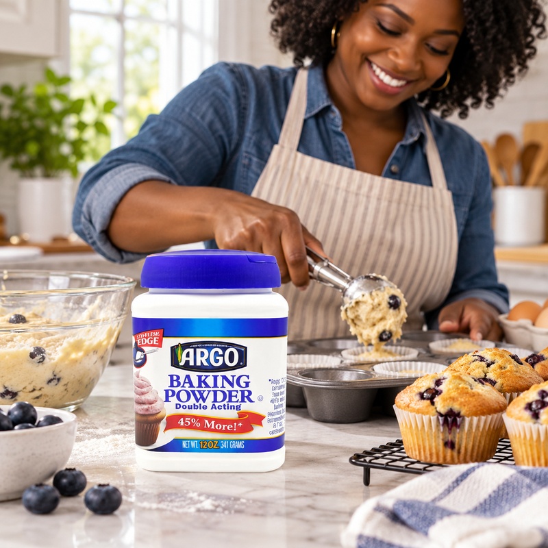 Argo Baking Powder-12 OZ Aluminum Free, Double Acting