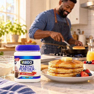 Argo Baking Powder-12 OZ Aluminum Free, Double Acting