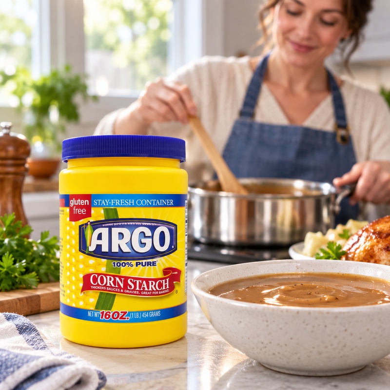 Argo Corn Starch 16Oz Thickens Sauces & Gravies, Great for Baking