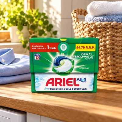 Ariel All-in-1 PODS®, Washing Capsules 12 (Case of 4)