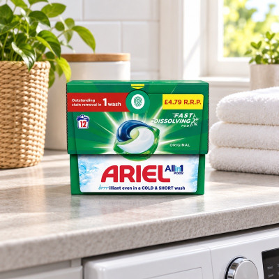 Ariel All-in-1 PODS®, Washing Capsules 12 (Case of 4)