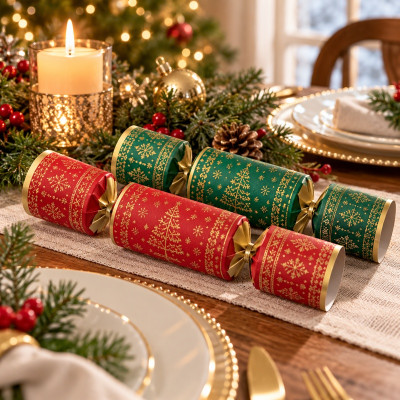 40 X 10 Inch Red/Green Catering Crackers (1 x 40s)